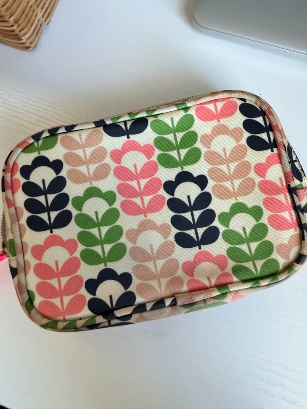Orla Kiely Zippered Floral Travel Pouch - Picture 4 of 5